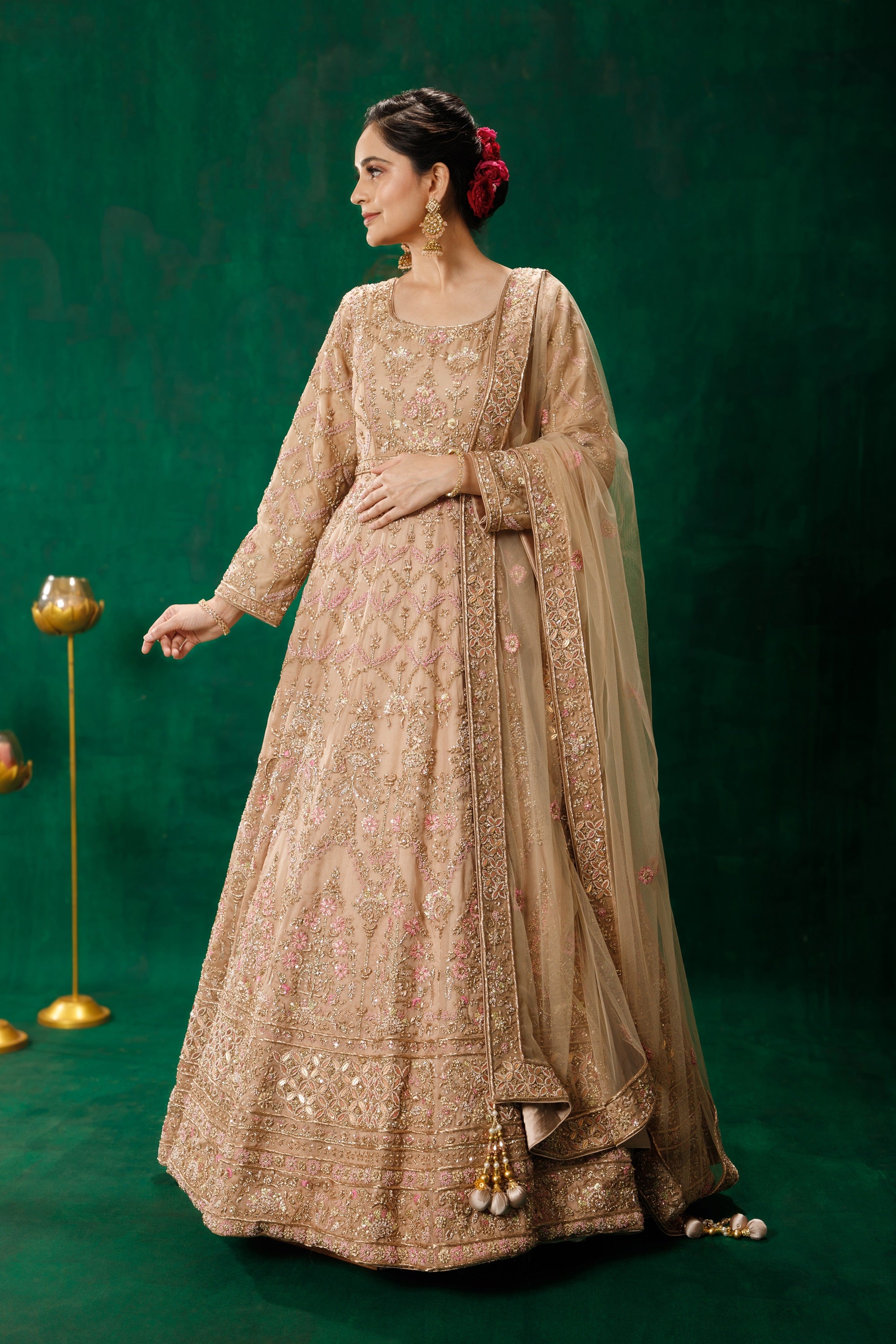 One piece lehenga gown best sale