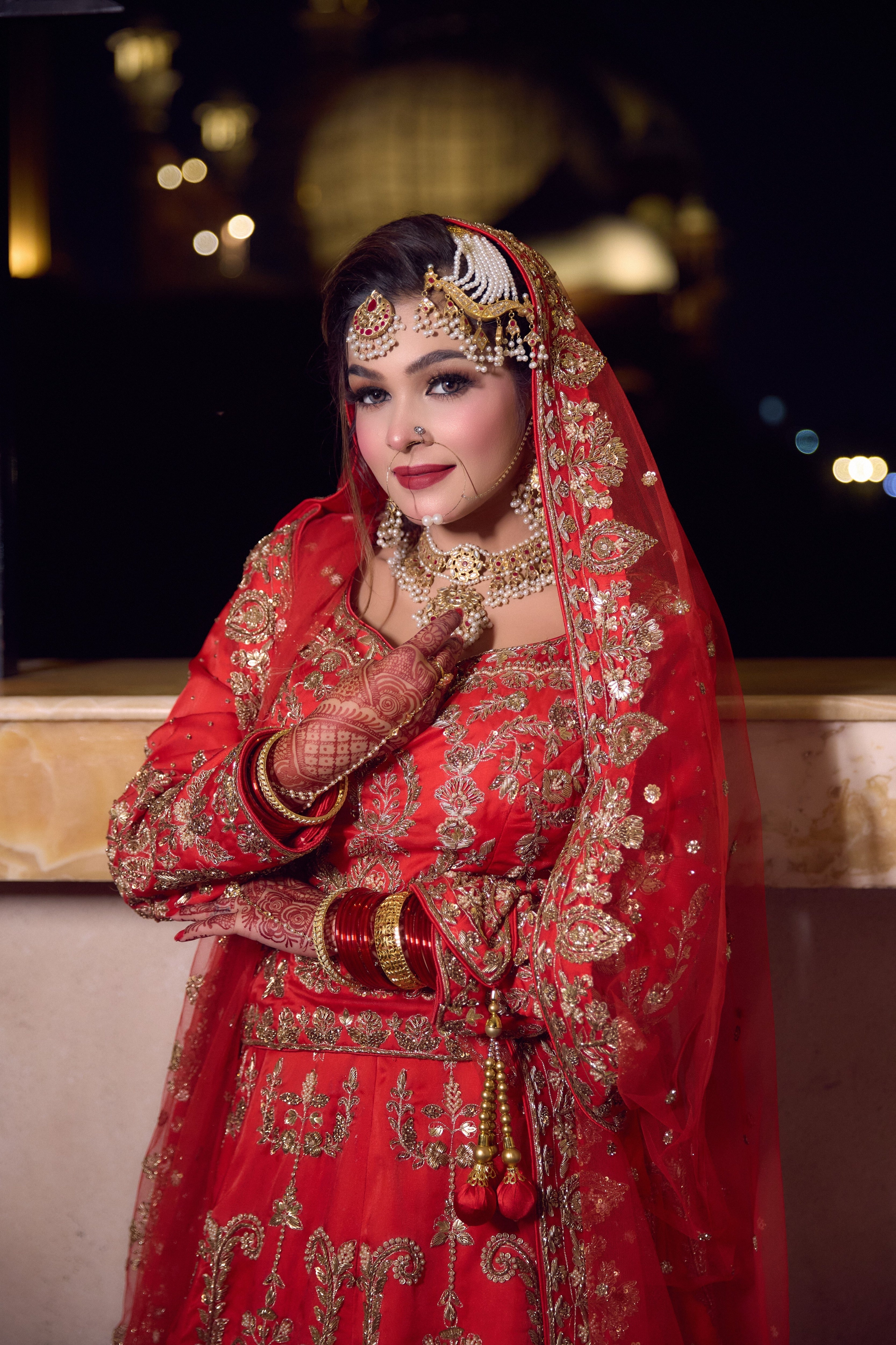 Red Blouse Lehenga