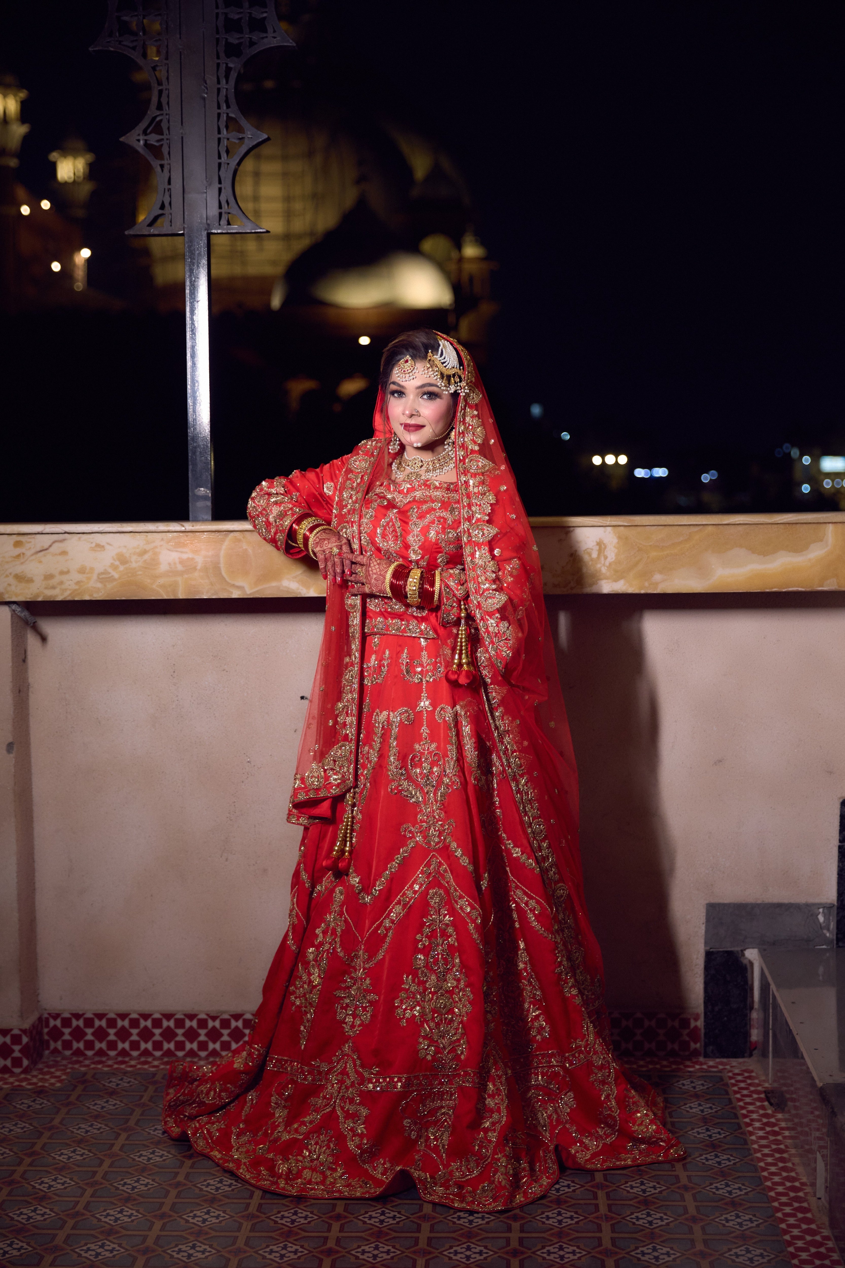 Red Blouse Lehenga